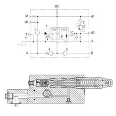 Bild von Rohrbruch-Flanschventile 1" SAE 6000