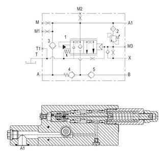 Bild von Rohrbruch-Flanschventile 1" SAE 6000