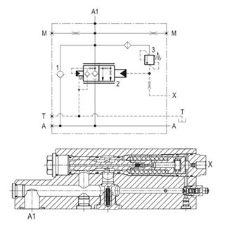 Bild von Rohrbruch-Flanschventile 1" SAE 6000