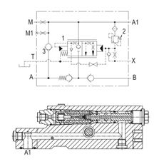 Bild von Rohrbruch-Flanschventile 3/4" SAE 6000