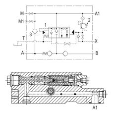 Bild von Rohrbruch-Flanschventile 3/4" SAE 600