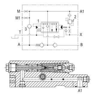 Bild von Rohrbruch-Flanschventile 3/4" SAE 600