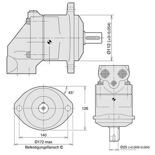 Bild von Axialkolbenpumpe F11-019-RB-CV-K-000