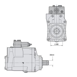 Bild von Axialkolbenpumpe VP1-045-R