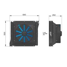 Bild von Öl Luft-Kühler ASA 0256 12V DC