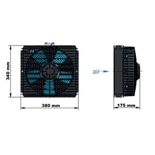 Bild von Oel-Luftkühler ASA TT 11 12V DC