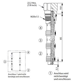 Bild von Stromteiler/Mengenteiler FD-31A-50:50