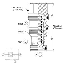 Bild von Rückschlagventil CC-17A-30-20-N, T-17A