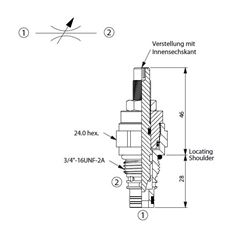 Bild von Drosselventil NV-08W-20-N-L