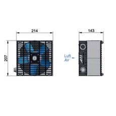 Bild von Öl Luft-Kühler ASA0043 GI02-230/400 V AC