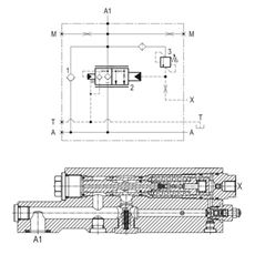 Bild von Rohrbruch-Flanschventile 3/4" SAE 6000