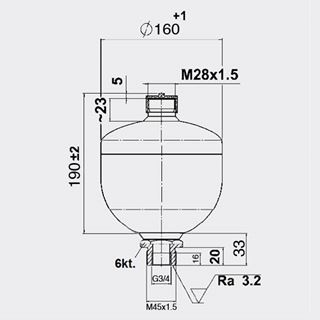 Bild von Membranspeicher SBO100-2E1/112U-100AB