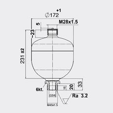 Bild von Membranspeicher SBO330-2.8E1/112U-330AB