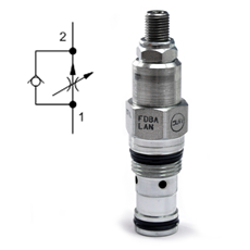 Bild von 2-Wege Stromregelventil FDBA LAN, T-13A