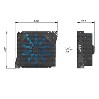 Bild von Öl Luft-Kühler ASA 0176 12V DC