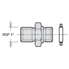 Bild von Nippelsatz BSP 1" für VP1-045/-075