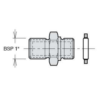 Bild von Nippelsatz BSP 1" für VP1-045/-075