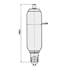 Bild von Blasenspeicher SB330-50A1/112U-330A