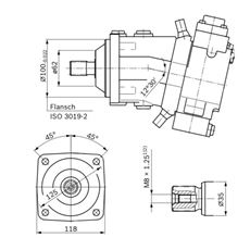 Bild von Axialkolbenpumpe A7VO28HD1/63L-NZB01