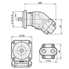 Bild von Motor SCM-012W-N-SB4-B25-S3G-100