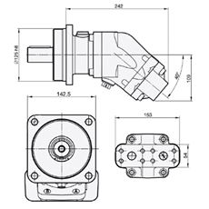Bild von Motor SCM-047W-H-I43-K30-S2M-100