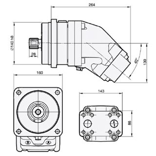 Bild von Motor SCM-084W-H-I44-W35-S1M-100