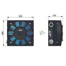 Bild von Öl Luft-Kühler ASA 0043 12V DC