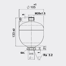 Bild von Membranspeicher SBO210-0.5E1/112U-210AK