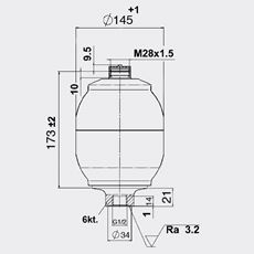 Bild von Membranspeicher SBO140-1.4E1/112U-140AK