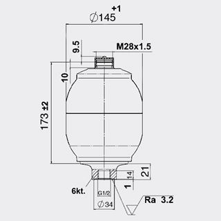 Bild von Membranspeicher SBO140-1.4E1/112U-140AK