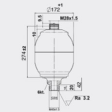 Bild von Membranspeicher SBO330-3.5E1/112U-330AB