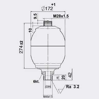 Bild von Membranspeicher SBO330-3.5E1/112U-330AB