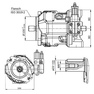 Bild von Axialkolbenp.A10VSO28DFR1/31R-PPA12N00