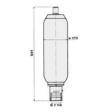 Bild von Blasenspeicher SB330-6A1/112U-330A